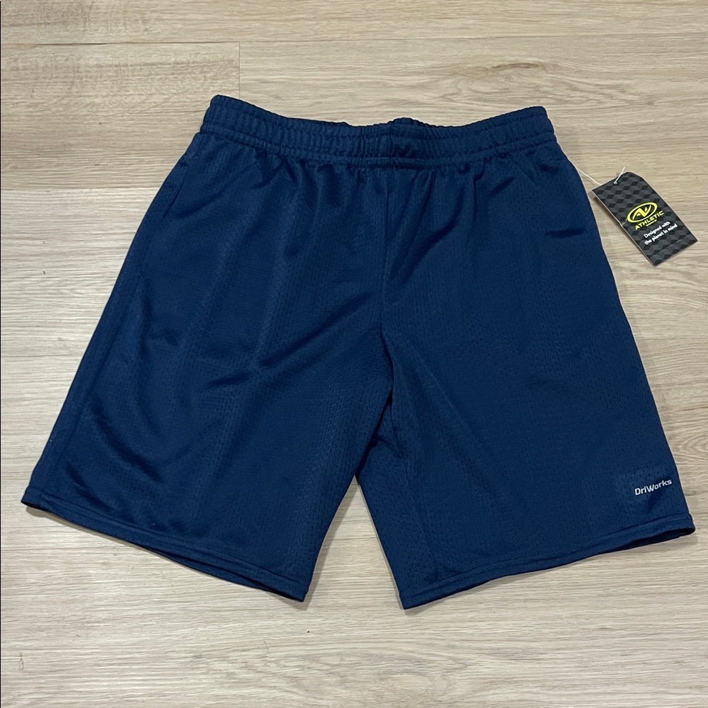 Athletic Works Men's Dark Blue Athletic Shorts